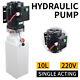 10 L Single Acting Hydraulic Pump Dump Trailer 220v Power Unit Car Lift Ramp