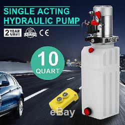 10 Quart Single Acting Hydraulic Pump Dump Trailer Reservoir Crane Repair