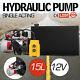 12 Volt Hydraulic Pump For Dump Trailer 15 Quart Steel Single Acting