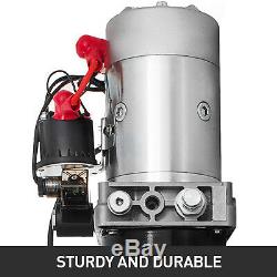 12 Volt Hydraulic Pump for Dump Trailer 15 Quart Steel Single Acting
