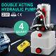 12 Volt Hydraulic Pump For Dump Trailer 4 Quart Poly Double Acting