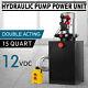 15 L 12v Dc Double Acting Hydraulic Pump Dump Trailer Metal Reservoir 15 Quart