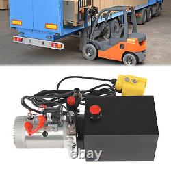 16mpa Double Acting Hydraulic Pump 12V Dump Trailer 6 Quart 3KW Motor with Remote