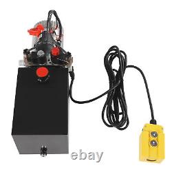 16mpa Double Acting Hydraulic Pump 12V Dump Trailer 6 Quart 3KW Motor with Remote