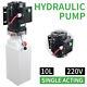 2.64 Gallon Single Acting Hydraulic Pump Dump Trailer Repair Car Power Unit 220v