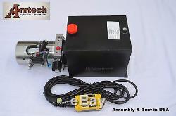 3210S Hydraulic Power Unit, Hydraulic pump, 12V Single Acting, 10Qt, Dump Trailer