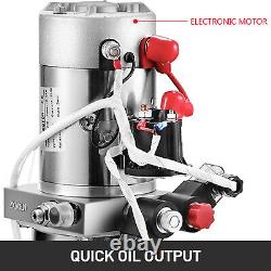 4 Quart Double Acting Hydraulic Pump Dump Trailer Control Kit Lifting 12V GREAT