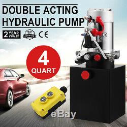 4L12VDC Double Acting Hydraulic Power Unit, Pump, Dump Trailer, Lift