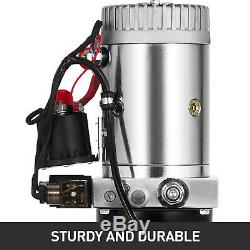 6 Quart Double Acting Hydraulic Pump Dump Trailer Lifting Control Kit Lift