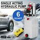 6 Quart Single Acting Hydraulic Pump Dump Trailer Control Kit Plastic Unloading