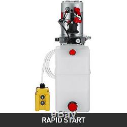 6 Quart Single Acting Hydraulic Pump Dump Trailer Repair Control Kit Power Unit
