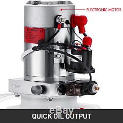 6 Quart Single Acting Hydraulic Pump Dump Trailer Repair Control Kit Power Unit