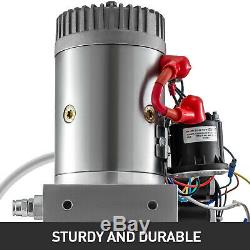 6 Way Hydraulic Pump 12V 6 Quart Double Acting Dump Trailer Control Kit