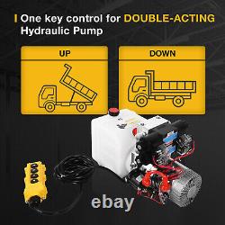 6 Wire Dump Trailer Remote Control Switch 12V Double Acting Hydraulic Pump