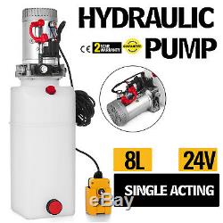 8 L Single Acting Hydraulic Pump Dump Trailer ZZ003835 24V Power Unit