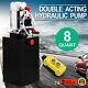 8 Quart Double Acting Hydraulic Pump Dump Trailer Crane Remote Car