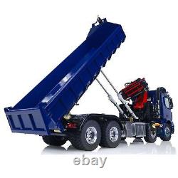 LESU 1/14 RC Hydraulic Sound Dump Crane Truck for RTR 8x8 Arocs Battery Truck