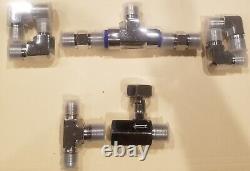 Lowrider Hydraulic Double Dump Kit Chrome Fitting Pack For 2 Pumps