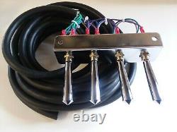 Lowrider hydraulics (PRE-WIRED) 2-PUMP +4 DUMPS F-B-BL-BR KIT With17 FT CORD