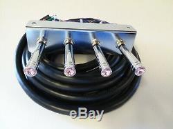 Lowrider hydraulics (PRE-WIRED) 2-PUMP+4 DUMPS F-B-BL-BR17 FT CORD. ANY COLOR