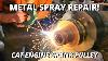 Metal Spray Repair Caterpillar Engine Crank Pulley Thermal Spray Welding
