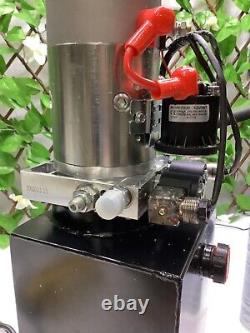 Mophorn Hydraulic Pump 6 Quart Hydraulic Power Unit 12V DC Hydraulic Pump Dump T