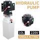 New 10l Single Acting Hydraulic Pump Dump Trailer 220v Power Unit Lift For Car