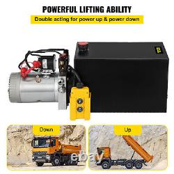 VEVOR 15Quart Double Acting Hydraulic Pump Dump Trailer 12V Lifting Power Unit