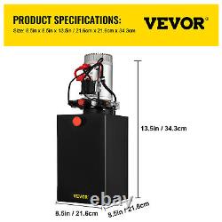 VEVOR 15Quart Double Acting Hydraulic Pump Dump Trailer 12V Lifting Power Unit