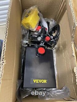 VEVOR 3 Quart Double Acting Hydraulic Pump Dump Trailer Lift Power Unit Car
