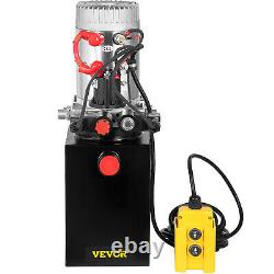 VEVOR 6 Quart Double Acting Hydraulic Pump Dump Trailer 12V Lift Crane Remote