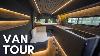 Van Tour With Hidden Shower Luxury Dark Modern Camper Van Diy Tiny Home On Wheels For Vanlife