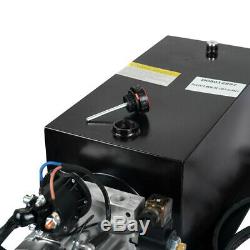 16 Pintes Pompe Hydraulique Remorque À Benne Basculante Groupe Hydraulique En Acier / Simple Effet