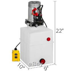 20 Pintes Simple Effet Pompe Hydraulique Remorque À Déchargement Contrôle Kit Grue Power Unit