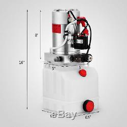 4 Pintes Simple Pompe Hydraulique Par Intérim Dump Remorque Voiture Lift 12 Volt Réparation