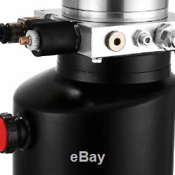 6 Pintes Simple Effet Pompe Hydraulique Remorque À Déchargement À Distance Kit Car Control