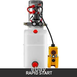 6 Quart Simple Et Double Action Hydraulique Pompe Pompe Remorque Unité D'alimentation Voiture Remote