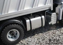 Camion-benne hydraulique LESU 1/14 RC en métal avec moteur de pompe à cylindre sonore