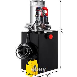 Déchargement De La Pompe Hydraulique À Action Unique De 20 Litres 12v Réservoir Déchargement