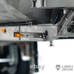 En stock LESU 1/14 Semi-remorque basculante hydraulique en métal pour RC avec pompe à huile ESC et éclairage.