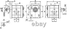 Pompe Hydraulique Groupe De Pompe D'engrenage 2 De 4 À 26 CM Arbre 1 8 Filetage Droit Bspp