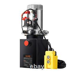 Pompe hydraulique VEVOR 4 quart simple effet Pompe de remorque basculante Unité de puissance CC 12V