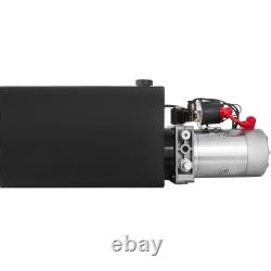 Pompes de remorque à benne hydraulique 4/6/8/10/15L Réservoir en plastique/fer Simple/Double effet