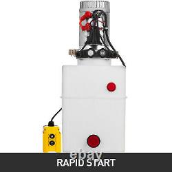 Vevor 20 Quart Pompe Hydraulique Double Action Remorque Déchargement Réparation De Voiture